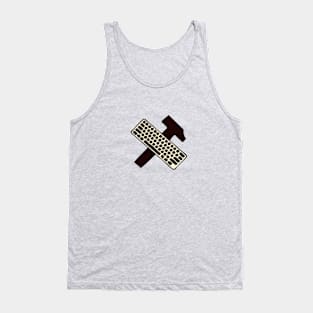 hammer and keyboard symbol Tank Top